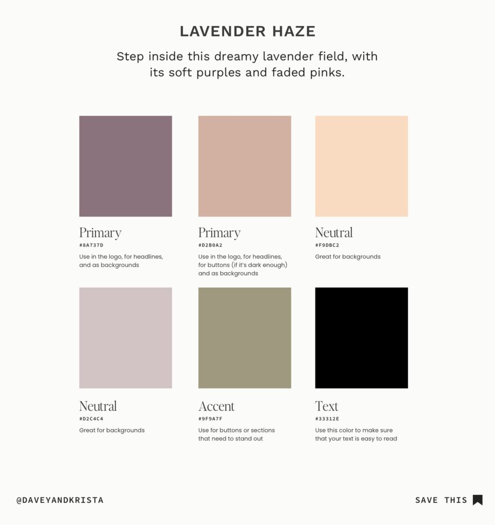 brand color palette example