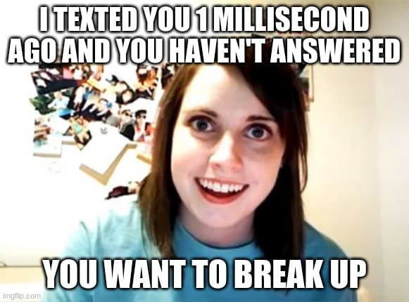 overly attached girlfriend meme