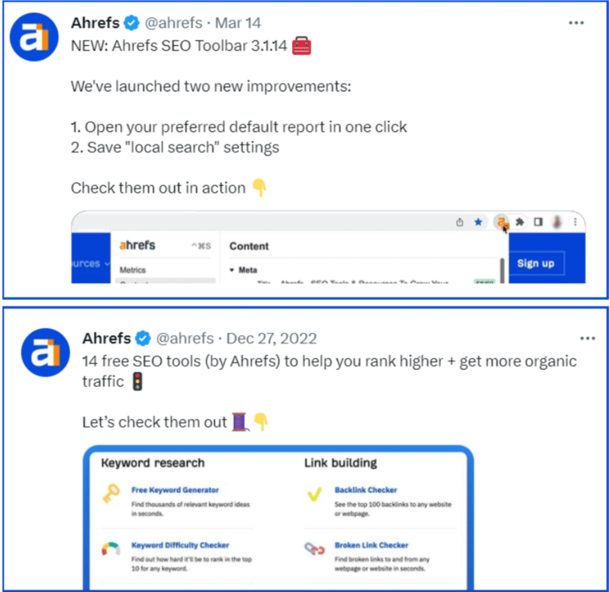 ahrefs tweet