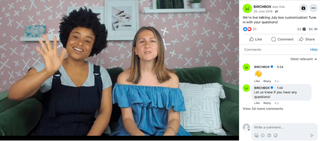 birchbox live video