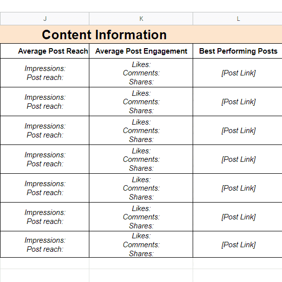 social media content audit