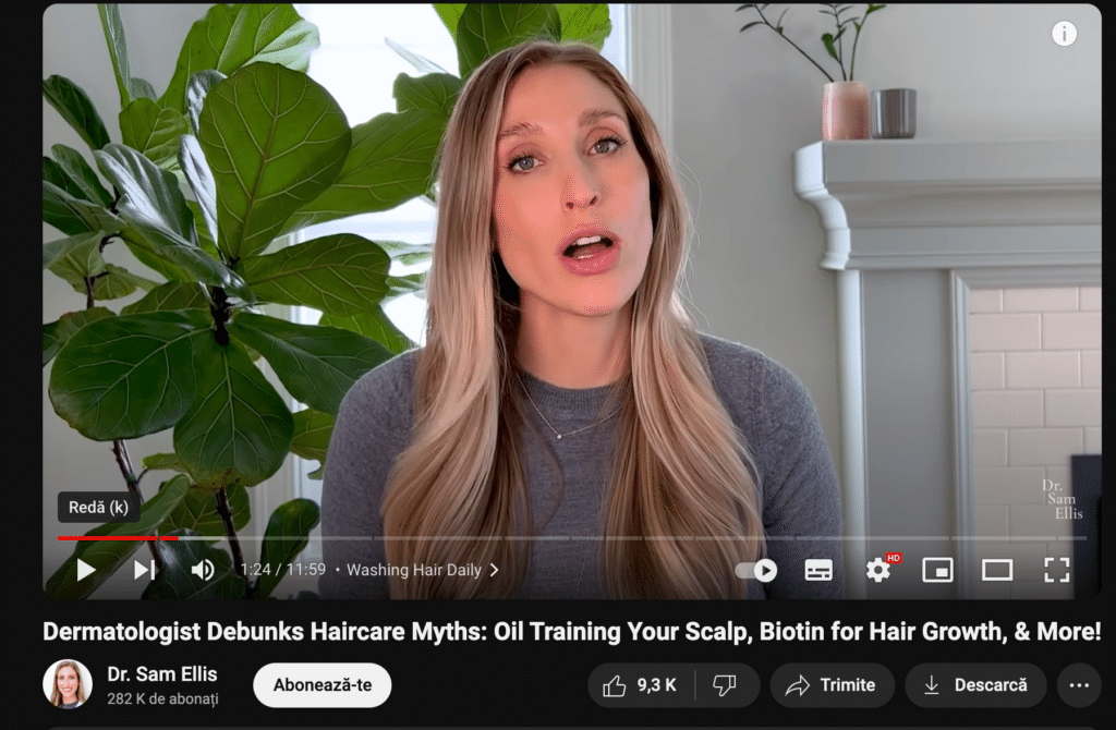 screenshot from a youtube video posted by sam ellis where she debunks myths