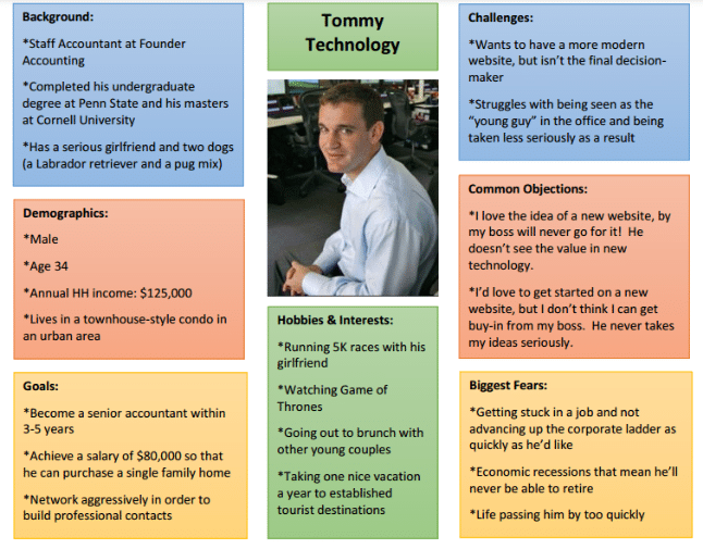 customer persona example