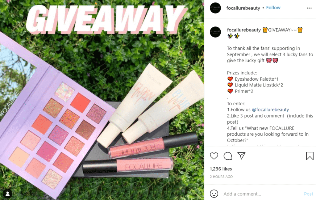 Instagram Giveaway