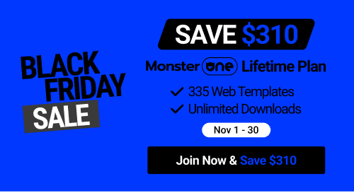 MonsterONE Black Friday Banner