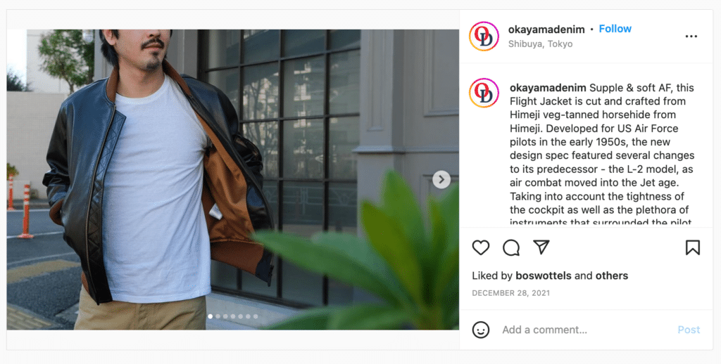 Shoppable Instagram Post