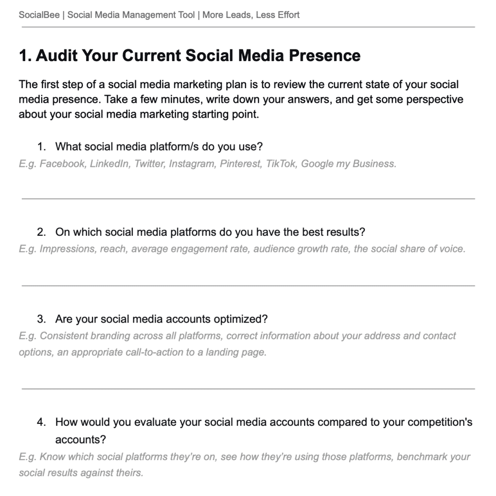 social media audit