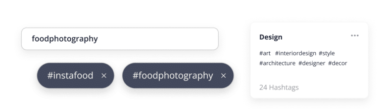 Social media hashtags
