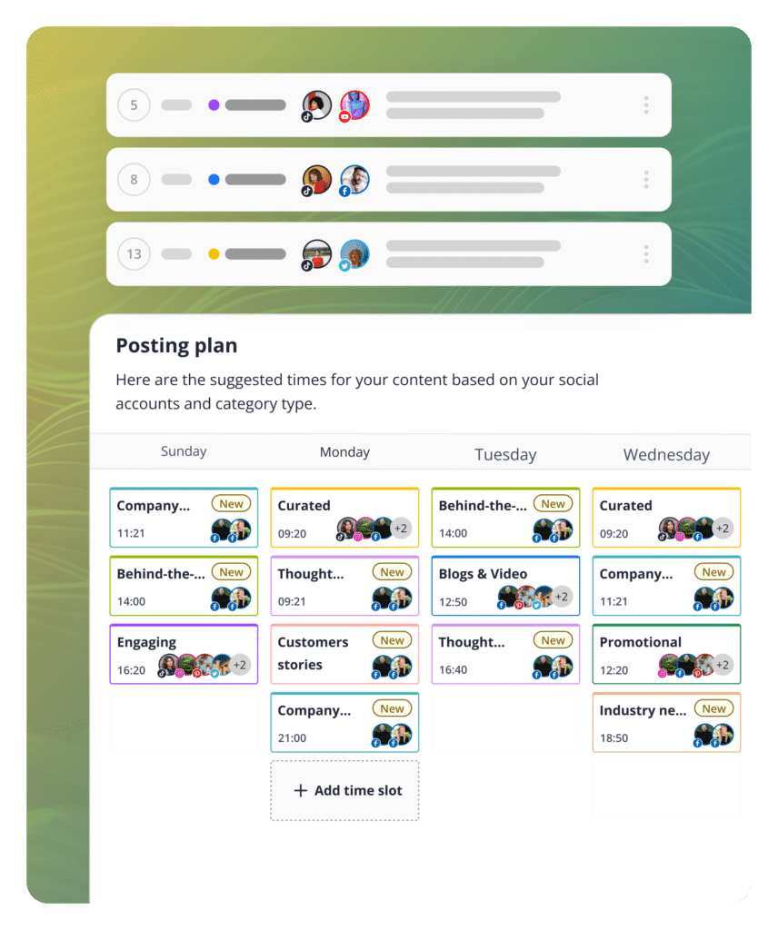 SocialBee social media copilot schedule