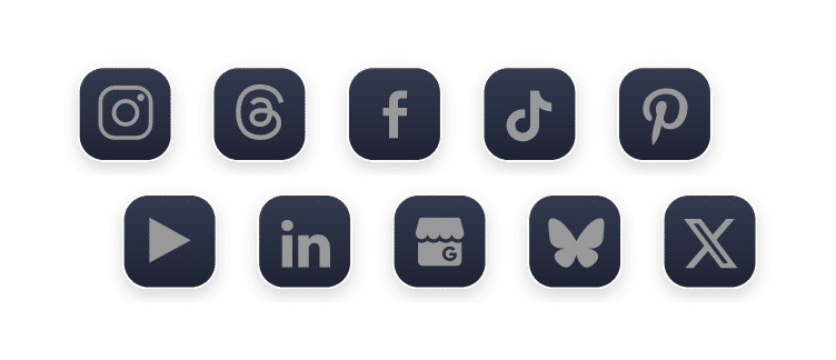 SocialBee supported social networks for direct posting