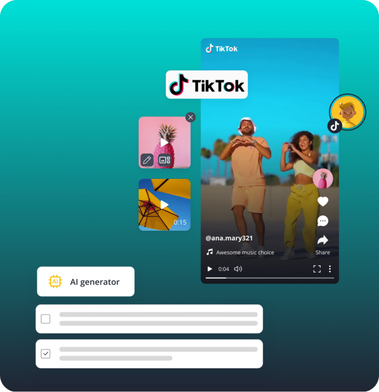 SocialBee's tiktok caption generator