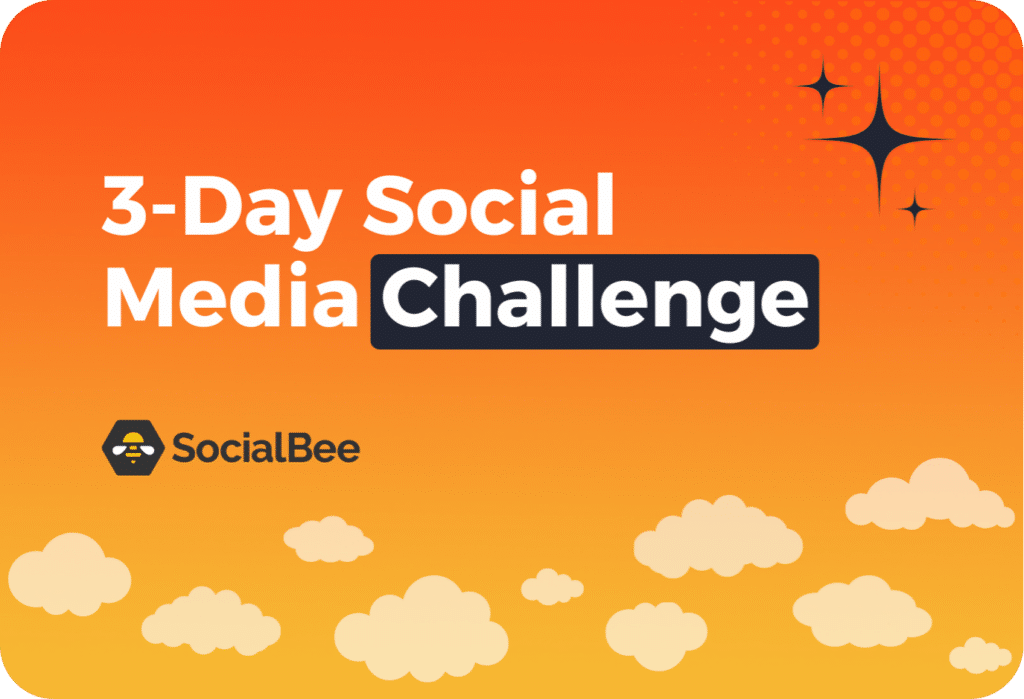 3-day social media challenge banner