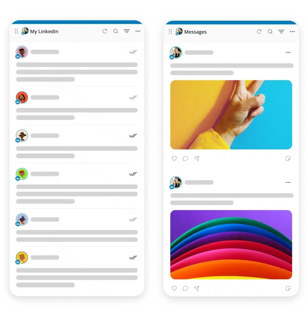 LinkedIn feeds