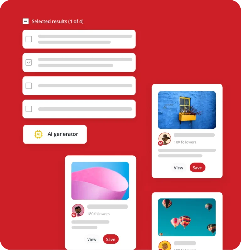 SocialBee's AI Pinterest post generator